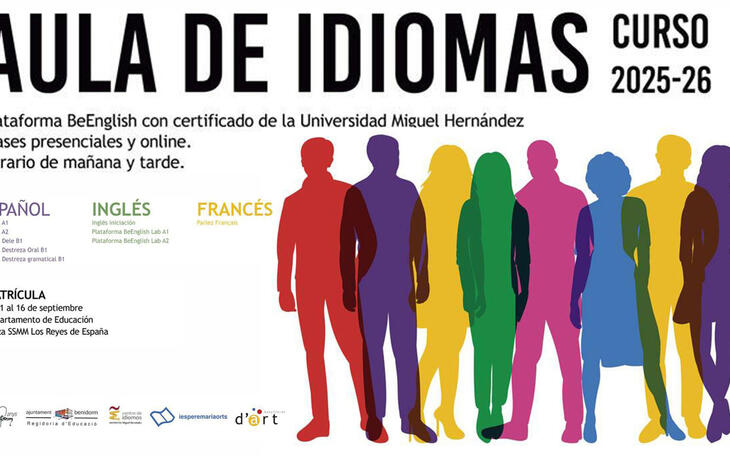 Educación abre la matrícula para el Aula de Idiomas, con cursos de inglés, francés y español para extranjeros